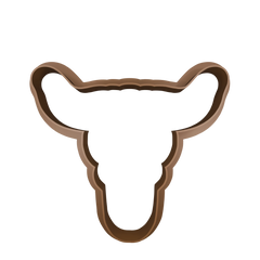 Boynuzlu Boğa Kafası Temalı Kurabiye Kalıbı ve Damgası