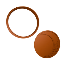 Hilal Şekilli Ay Temalı Kurabiye Kalıbı ve Damgası Tip:3 - MufiCutters